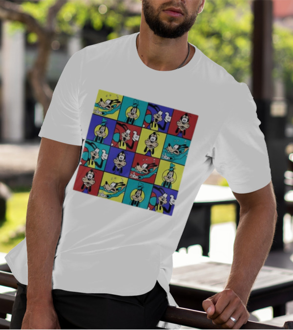Goofy Multicolored Funny Face Expressions T-Shirt
