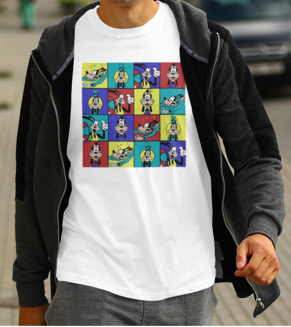 Goofy Multicolored Funny Face Expressions T-Shirt