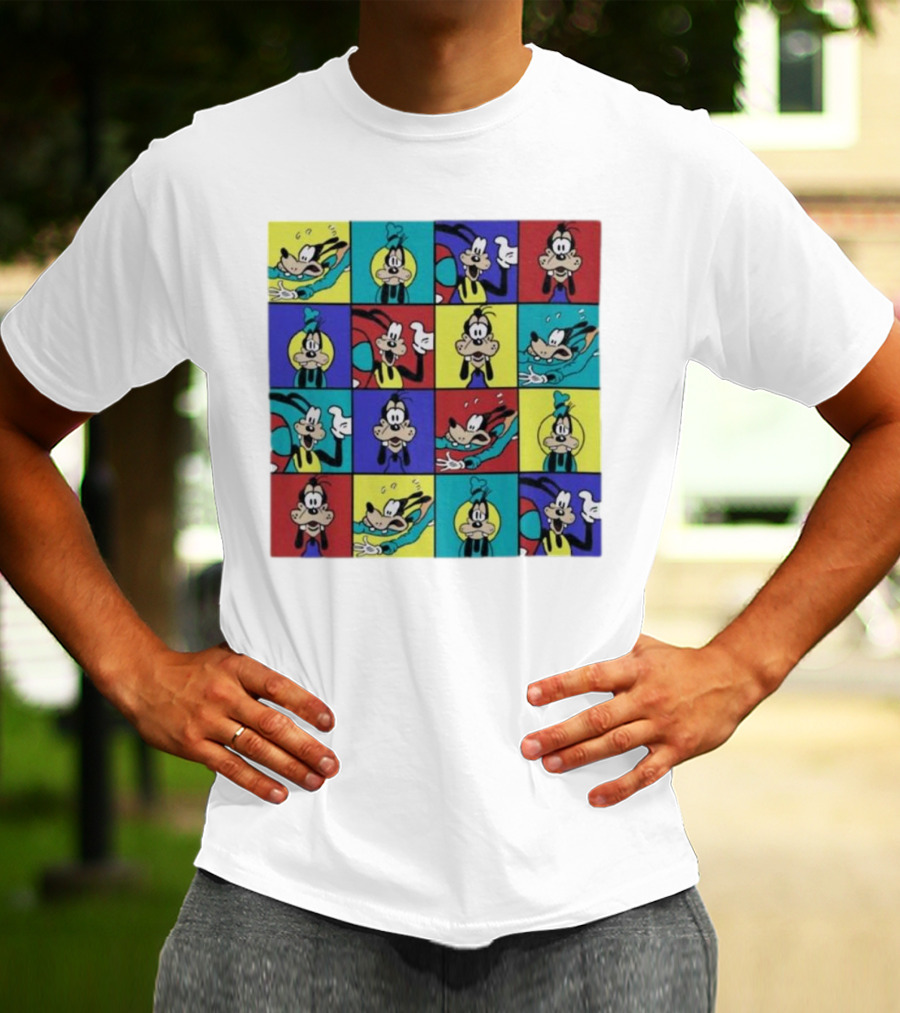 Goofy Multicolored Funny Face Expressions T-Shirt