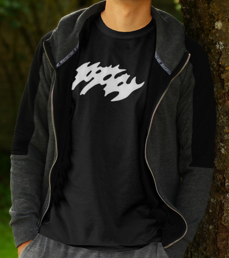 Poppy Updates Distorted Text T-Shirt