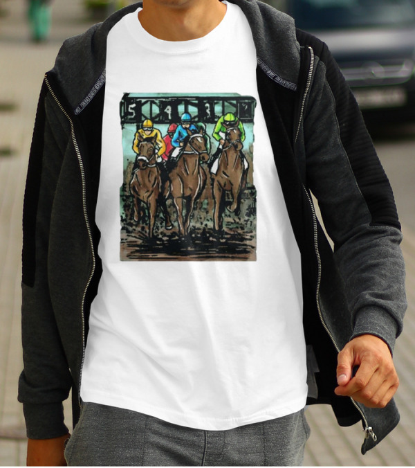 U Horse Races Waitlist Action 54321 T-Shirt