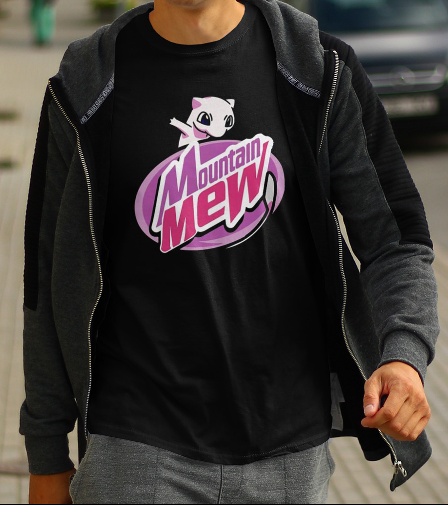 Mountain Mew Pokemon Go Mewtwo Parody Mountain Dew T-Shirt