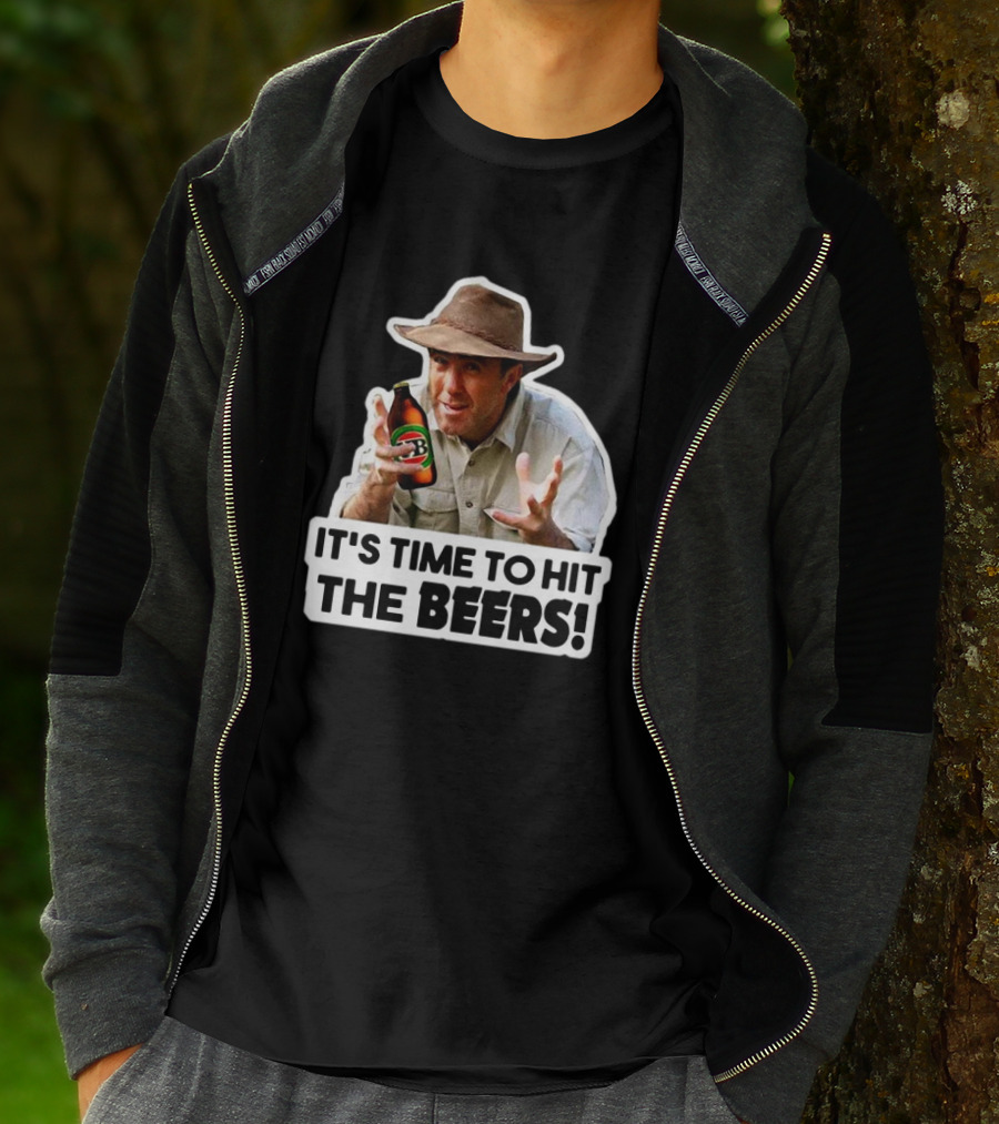 Russell Coight It's Time To Hit The Beers Beer Bottle Hat T-Shirt
