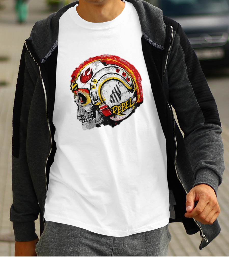 Star Wars Rebel Skull Helmet T-Shirt