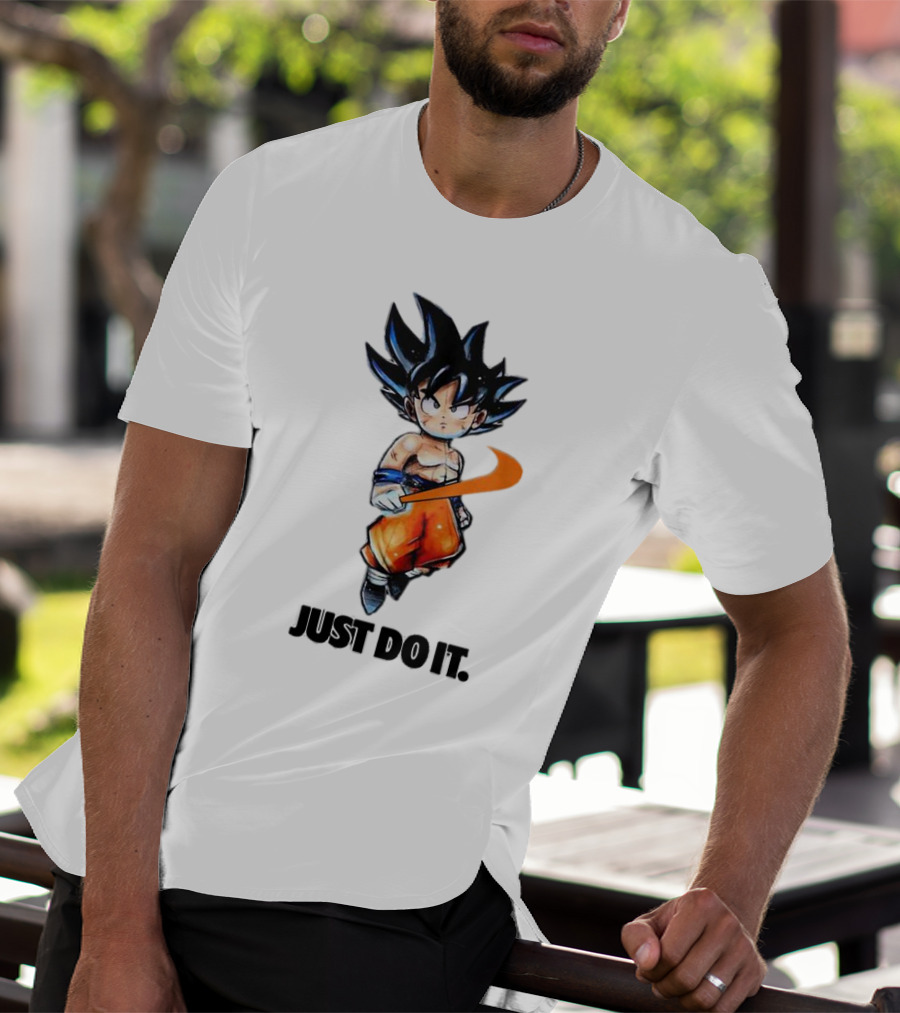 Son Goku Just Do It Dragon Ball Crossover T-Shirt