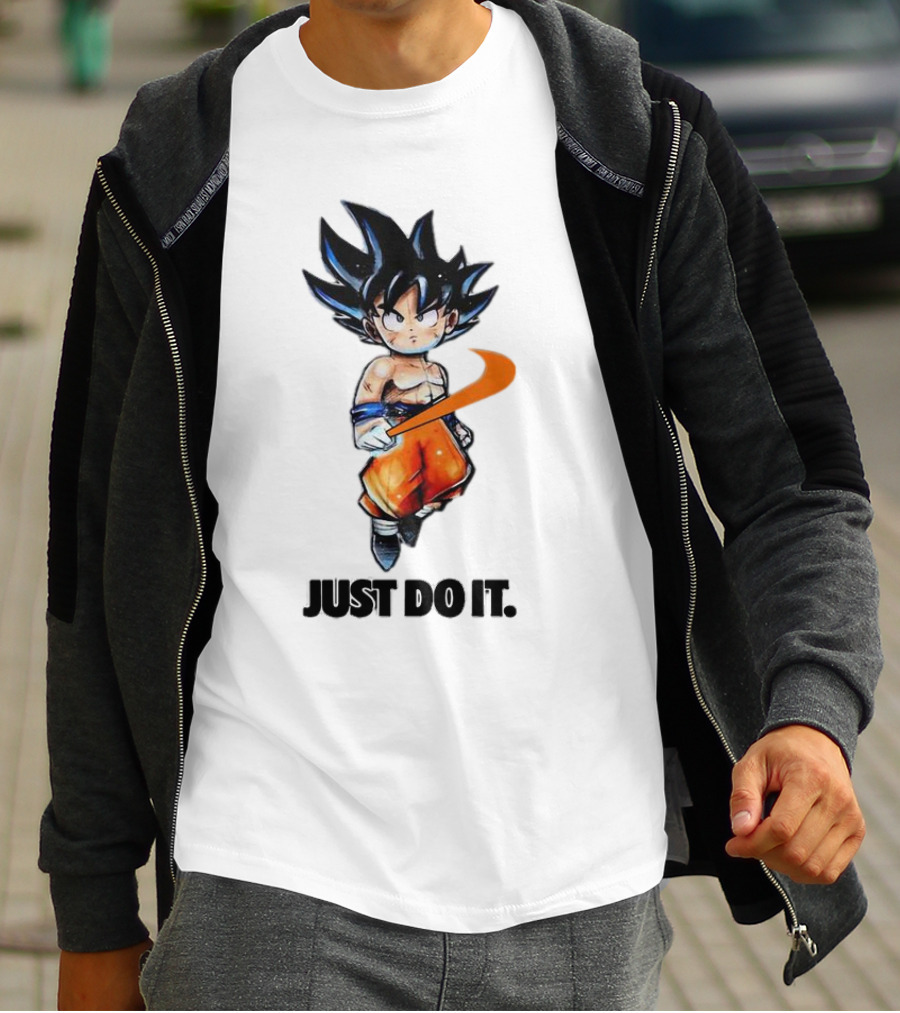 Son Goku Just Do It Dragon Ball Crossover T-Shirt
