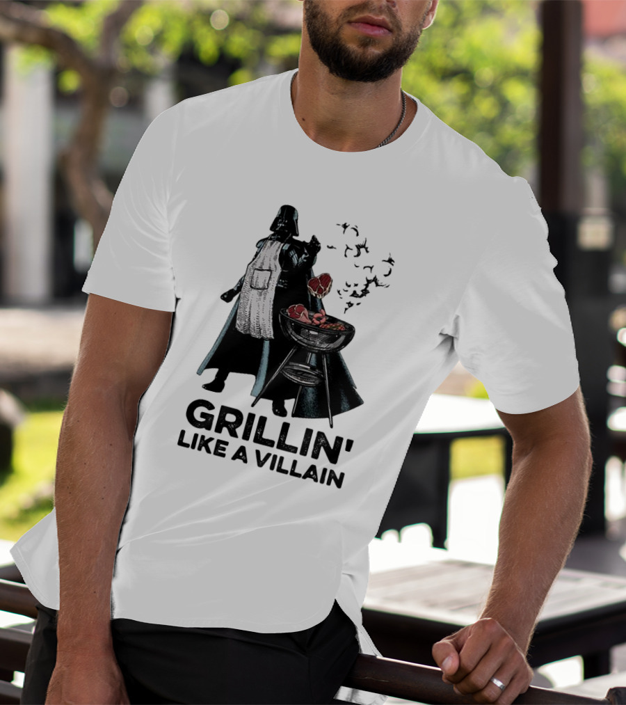 Star Wars Grillin' Like A Villain Darth Vader BBQ Scene T-Shirt
