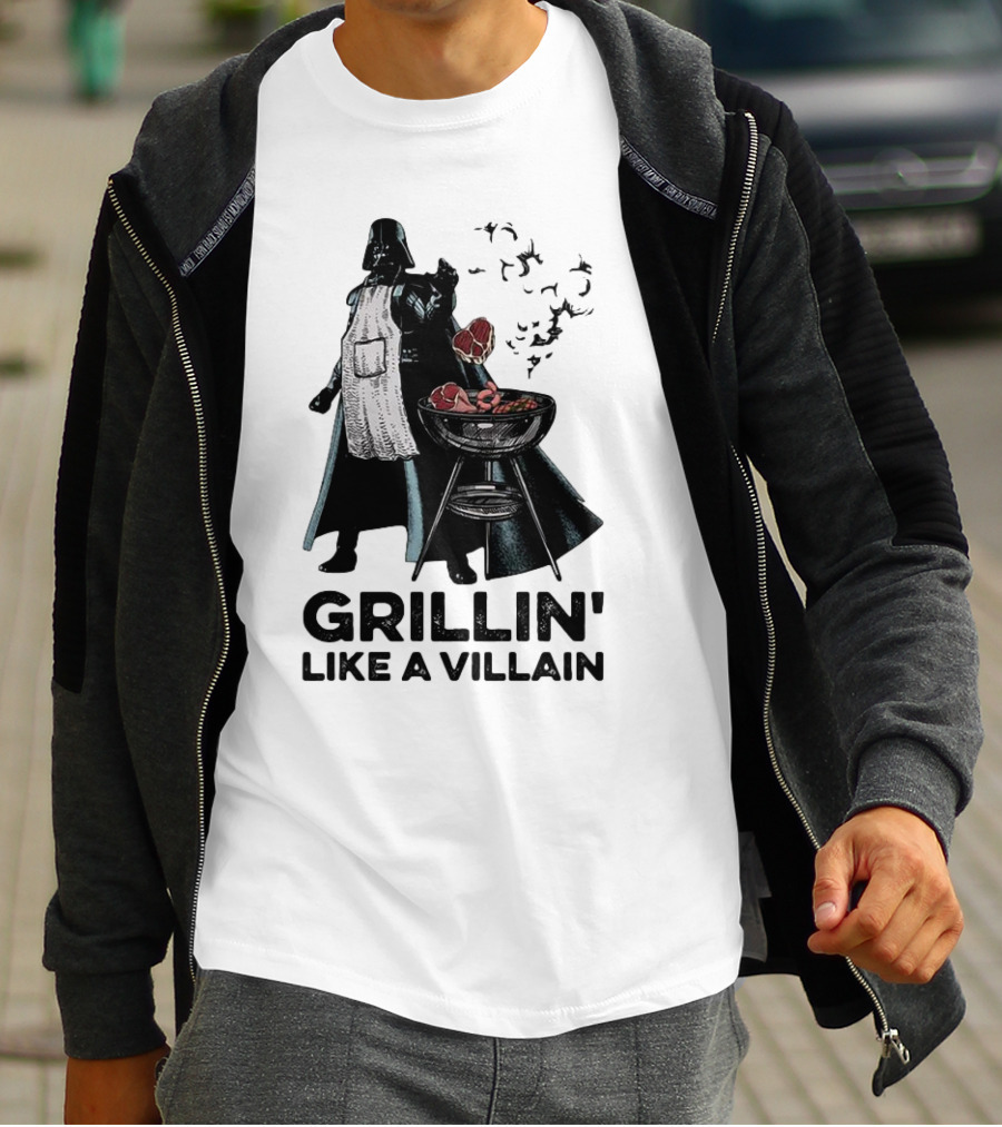 Star Wars Grillin' Like A Villain Darth Vader BBQ Scene T-Shirt