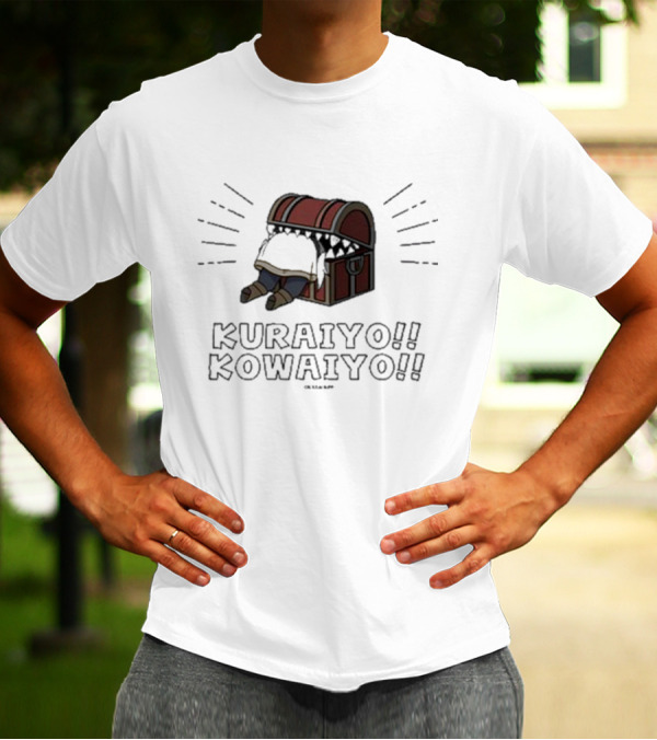 Kuraiyo Kowaiyo Treasure Chest Character Inside T-Shirt