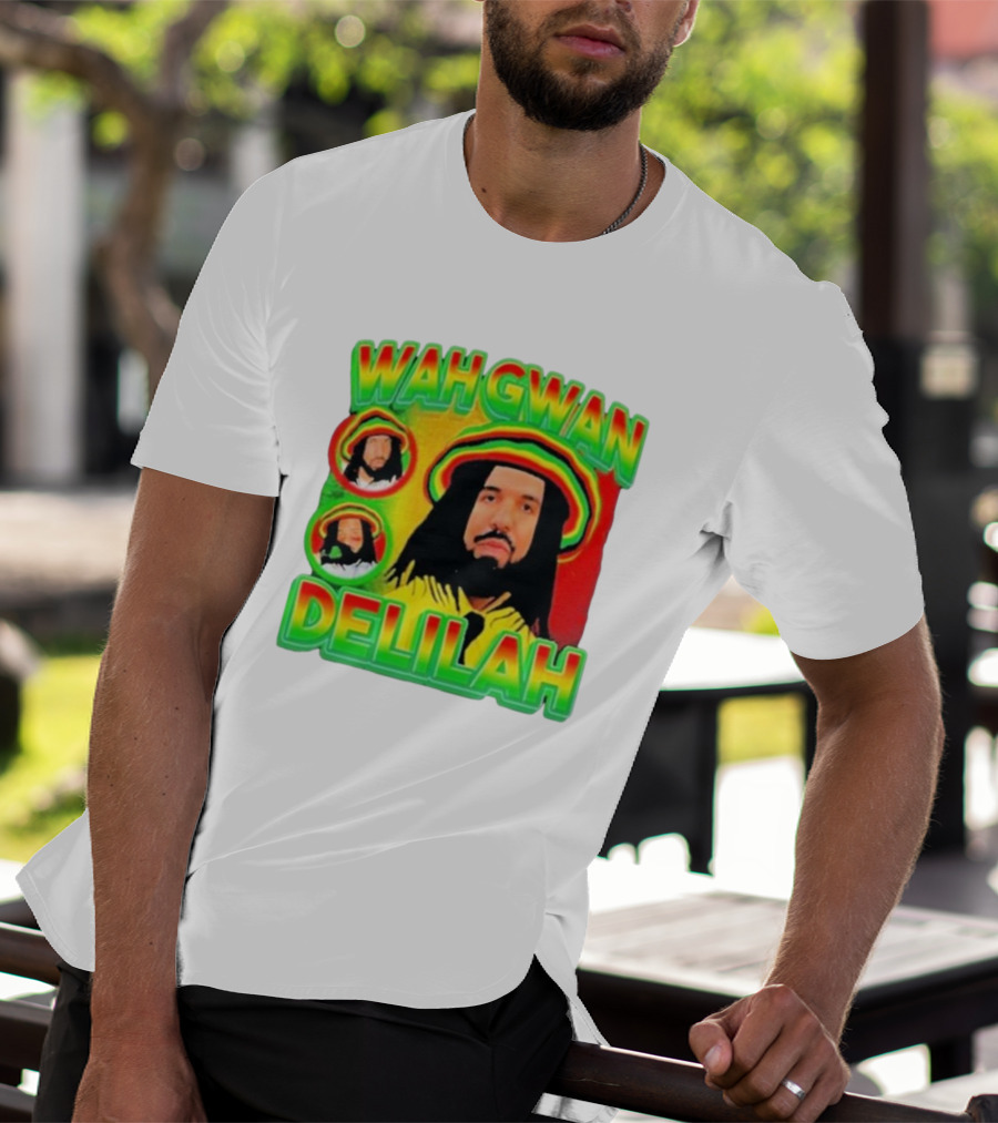 Wah Gwan Delilah Rasta Colors Drake T-Shirt