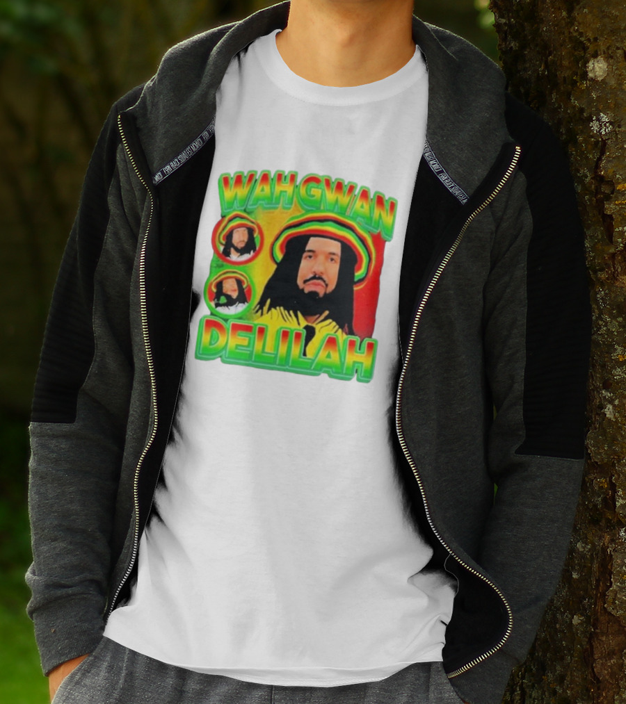 Wah Gwan Delilah Rasta Colors Drake T-Shirt