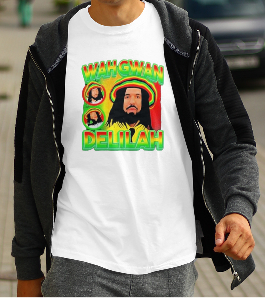 Wah Gwan Delilah Rasta Colors Drake T-Shirt