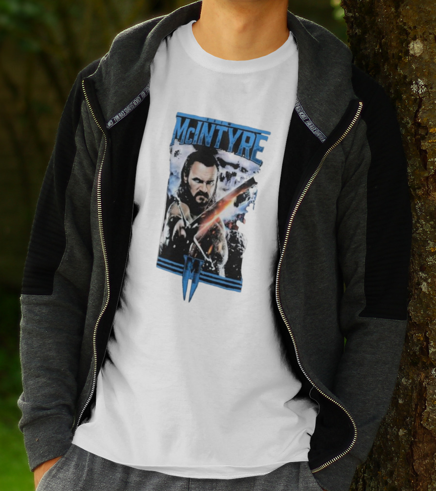 Drew McIntyre Clash Warrior With Sword And Determined Gaze T-Shirt