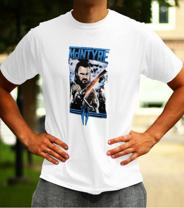 Drew McIntyre Clash Warrior With Sword And Determined Gaze T-Shirt
