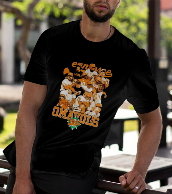 Tennessee Volunteers Omavols Baseball Players Collage T-Shirt