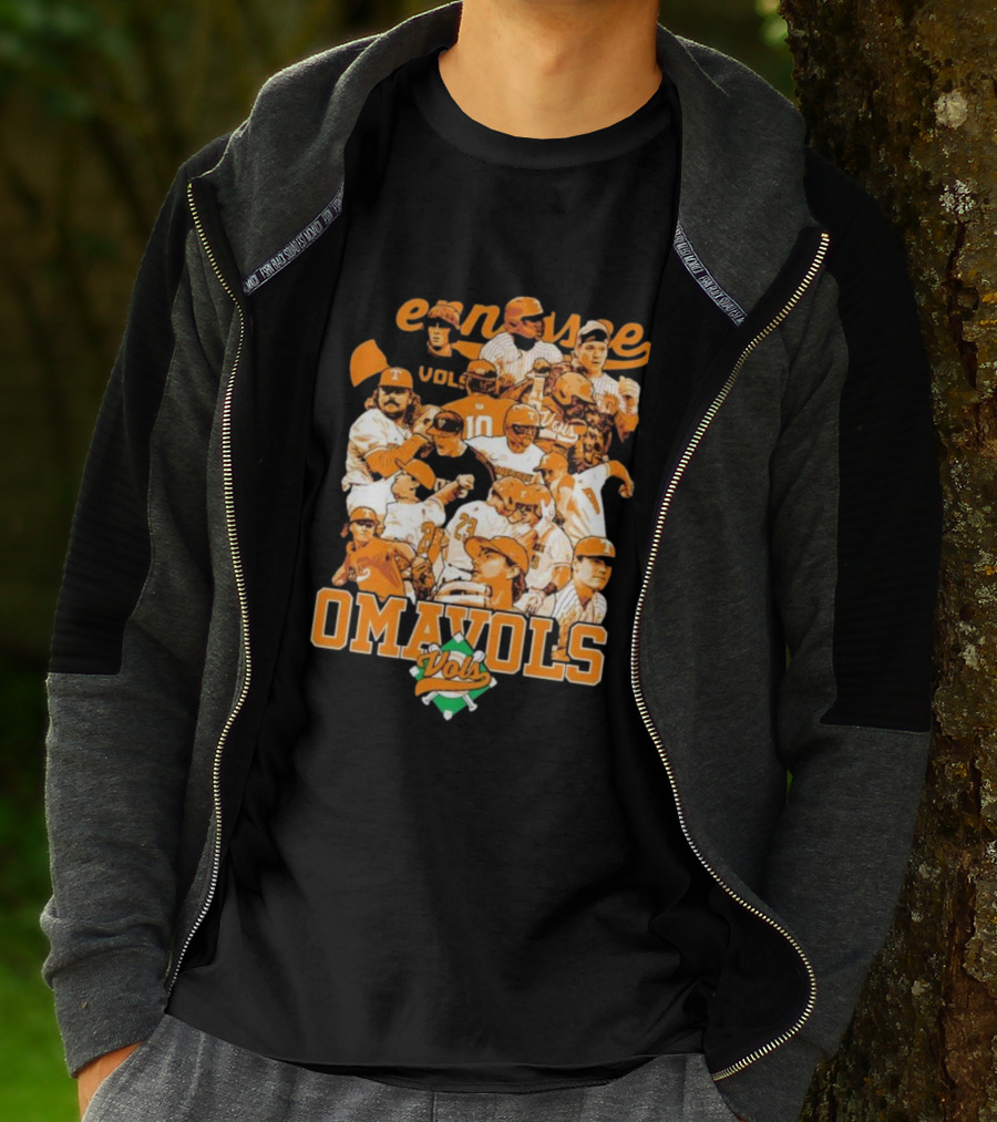 Tennessee Volunteers Omavols Baseball Players Collage T-Shirt