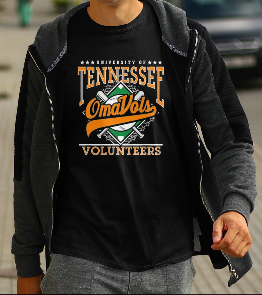 University Of Tennessee OmaVols Volunteers Baseball Throwback T-Shirt