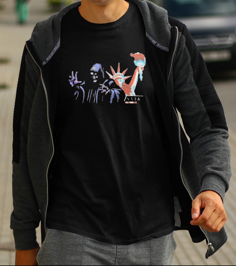 Yankee Evil Empire Pod Dark Side Liberty NY Yankees Star Wars Mashup T-Shirt