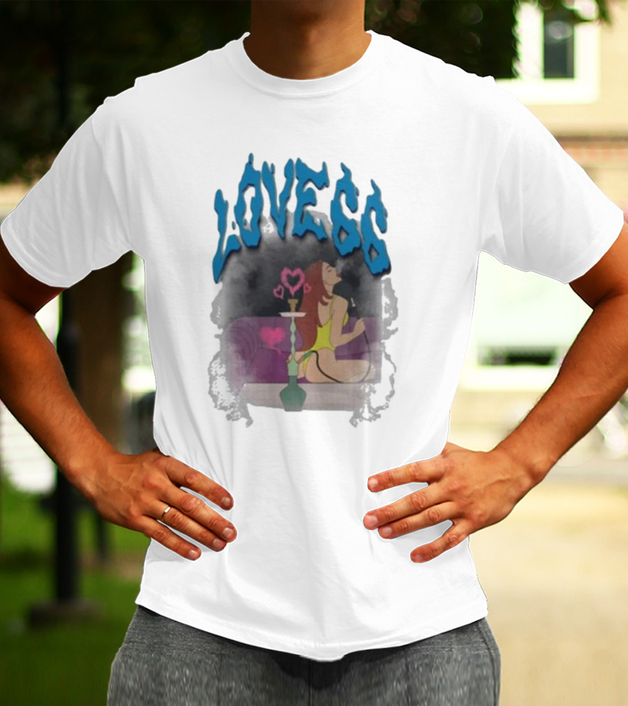Love66 Chicklet And Maleni Hookah Lounge Scene T-Shirt