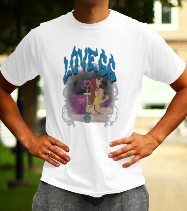 Love66 Chicklet And Maleni Hookah Lounge Scene T-Shirt