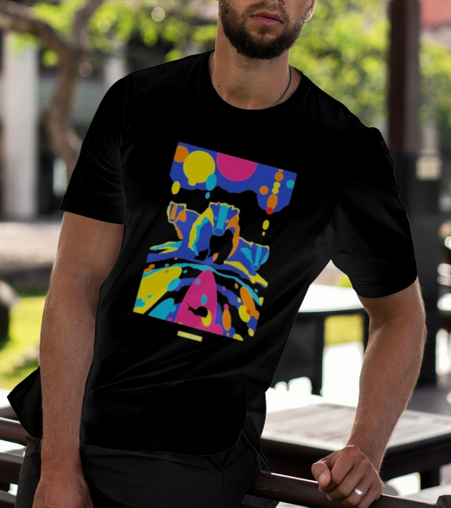 Chris Packham Badgers Glow In The Dark Colorful Wildlife T-Shirt