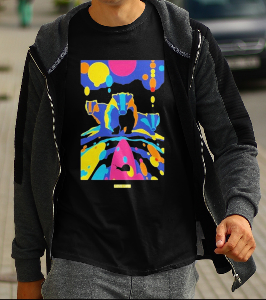 Chris Packham Badgers Glow In The Dark Colorful Wildlife T-Shirt