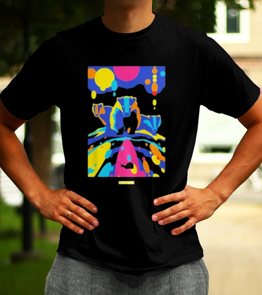 Chris Packham Badgers Glow In The Dark Colorful Wildlife T-Shirt