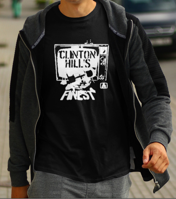 Clinton Hill's Finest As Seen On TV Retro Style Television T-Shirt