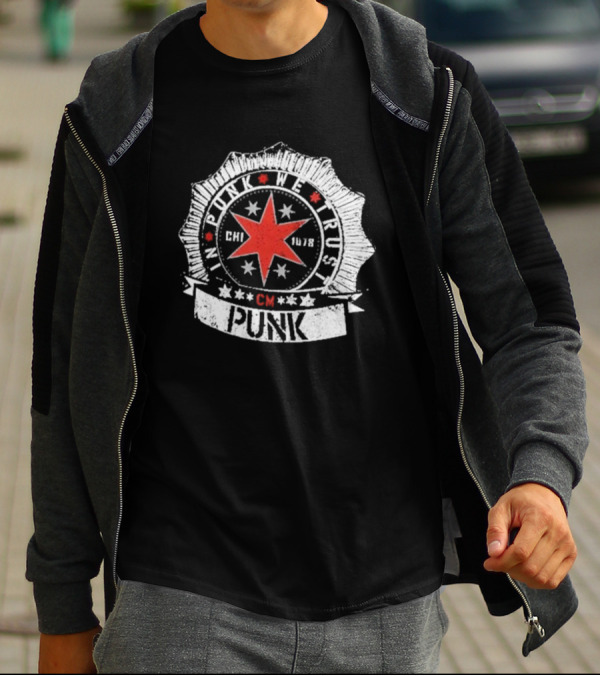 CM Punk In Punk We Trust Chicago Star Badge CHI 1978 T-Shirt