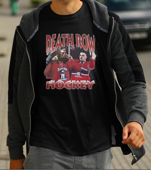 Death Row Hockey Sweater With Iconic Rapper And Player Graphics T-Shirt