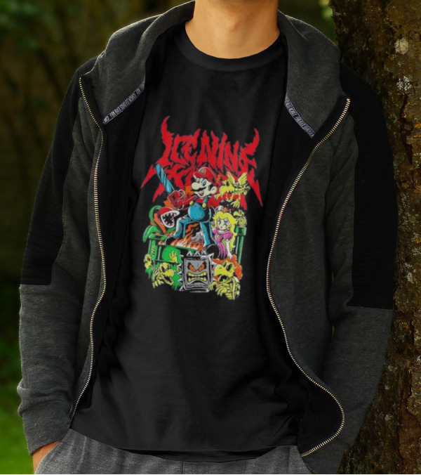 Ice Nine Kills Party Of Darkness Mario Horror Mashup T-Shirt
