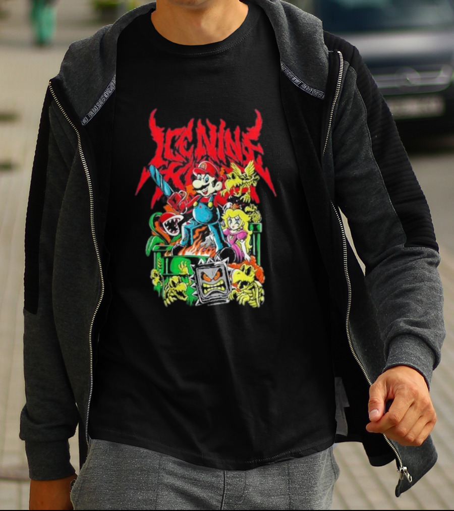 Ice Nine Kills Party Of Darkness Mario Horror Mashup T-Shirt