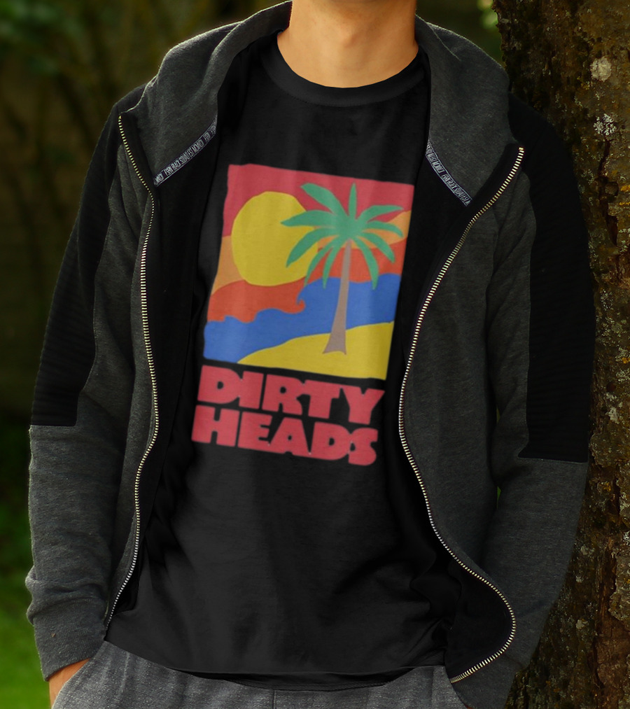 Dirty Heads Palm Tree Sunset Beach Vibes T-Shirt