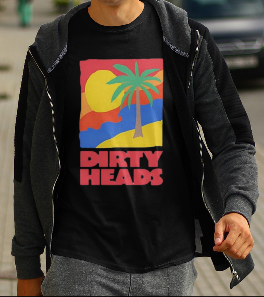 Dirty Heads Palm Tree Sunset Beach Vibes T-Shirt