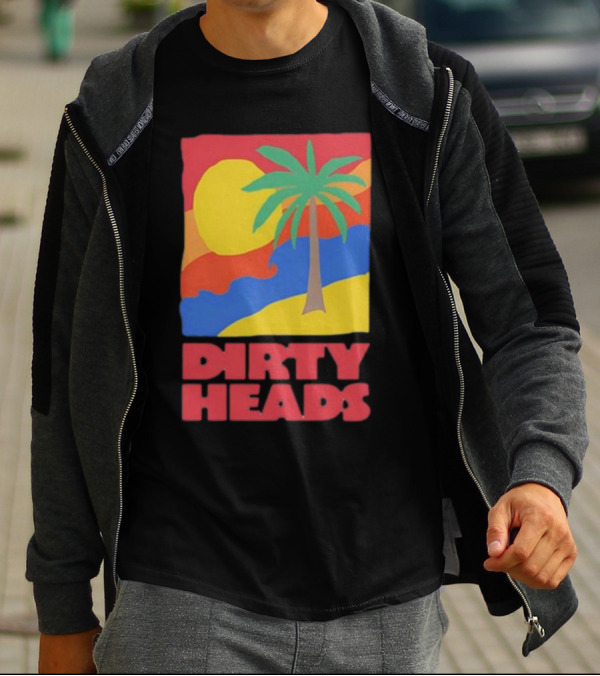 Dirty Heads Palm Tree Sunset Beach Vibes T-Shirt
