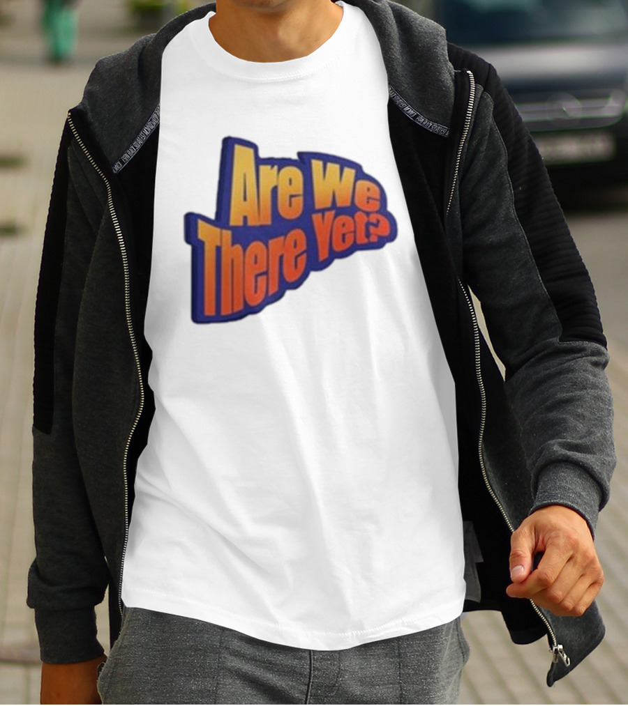 James Marriott Are We There Yet Retro Text T-Shirt