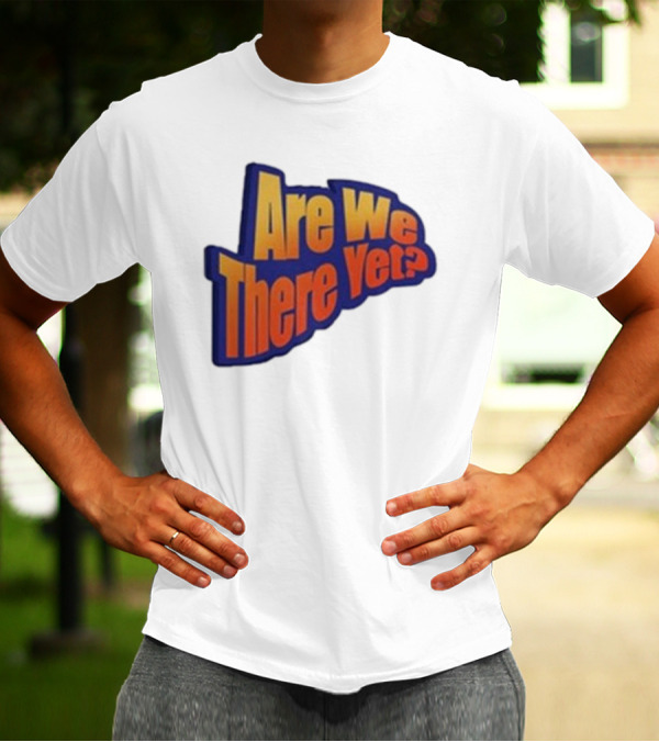 James Marriott Are We There Yet Retro Text T-Shirt
