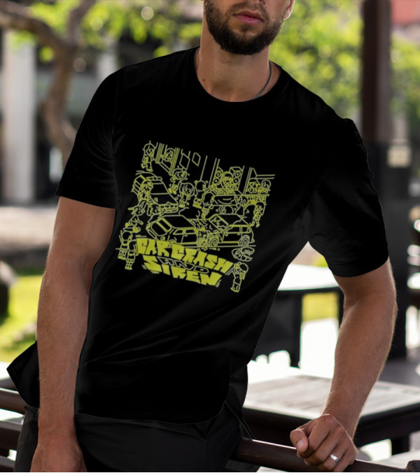 Jazzputin Car Crash Chaos And Siren Scene T-Shirt