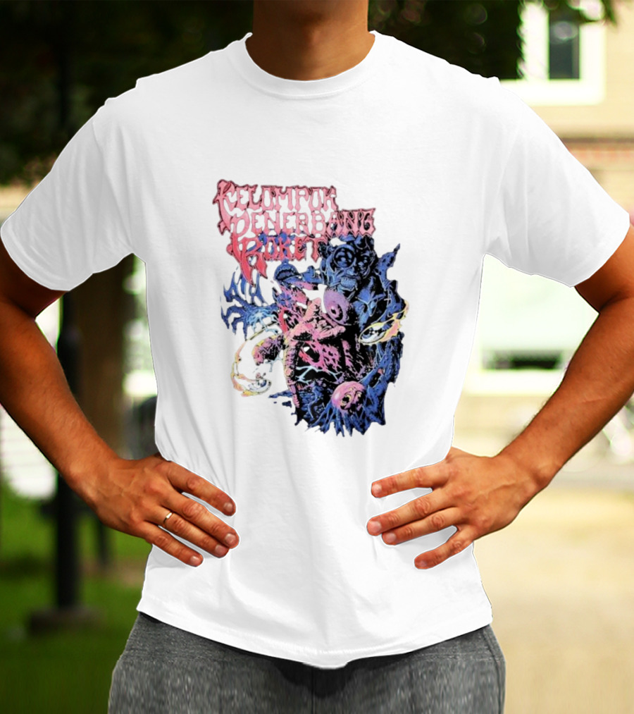Kelompok Penerbang Roket Space Rage Psychedelic Monster T-Shirt