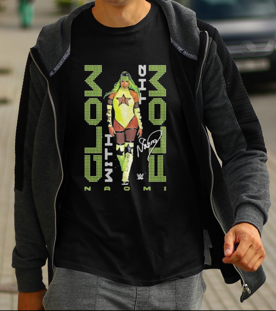 Naomi Glow With The Flow WWE Neon Star Signature T-Shirt