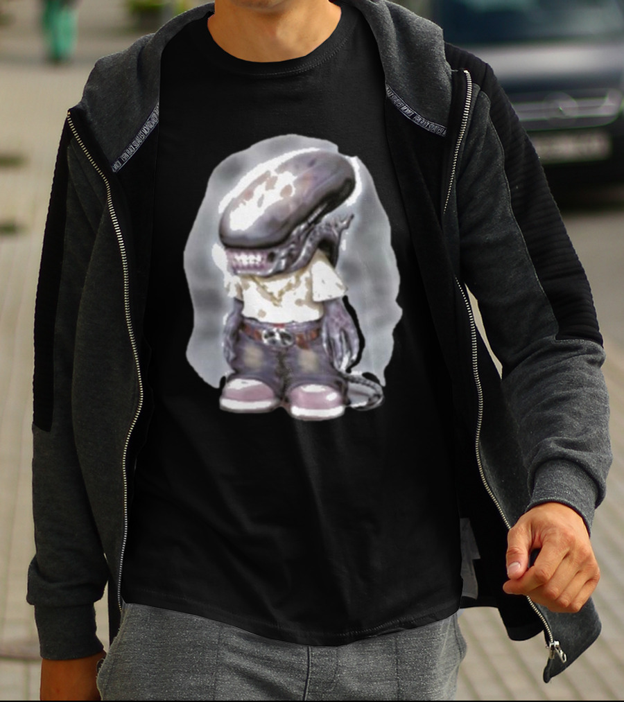 Pedro Xenomorph Alien Style Casual Outfit Character T-Shirt