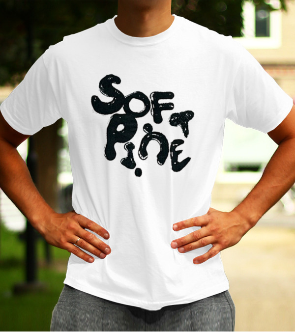 Soft Pine Logo Dark Green Text T-Shirt