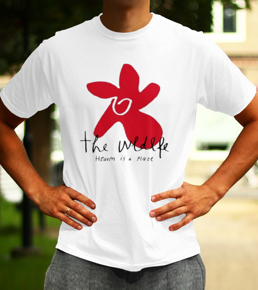 The Wldlfe Heaven Is A Place Red Flower T-Shirt