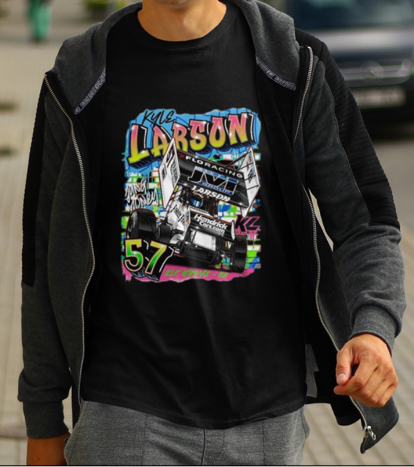 Kyle Larson Yung Money 57 HendrickCars.com Elk Grove CA Racing T-Shirt
