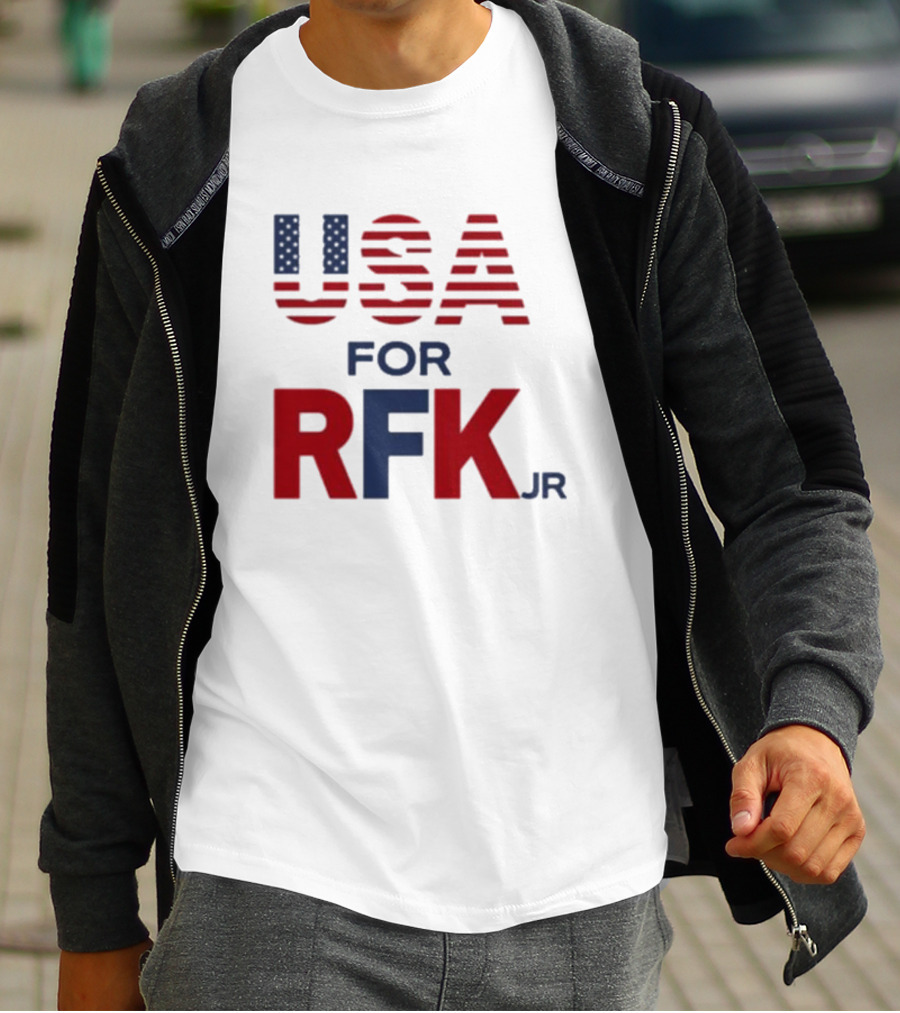 USA For RFK Jr American Flag T-Shirt