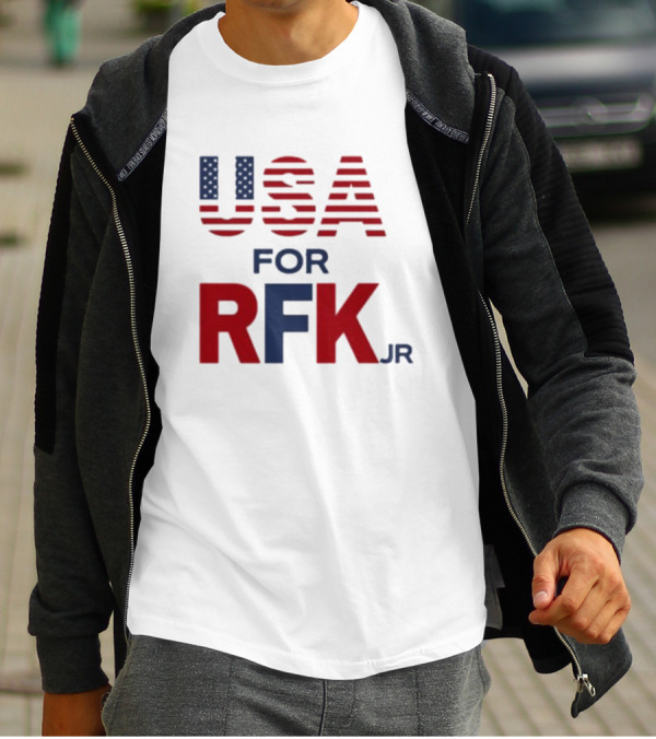 USA For RFK Jr American Flag T-Shirt