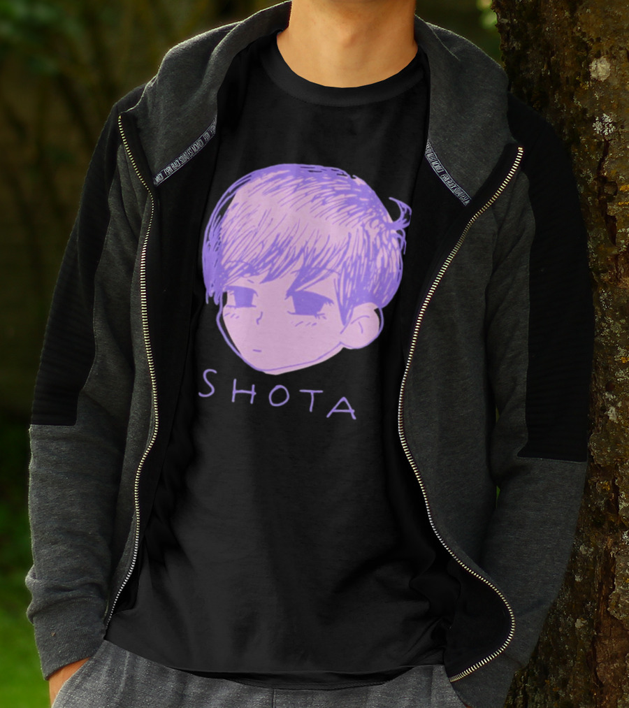 Kitsune Heroes Omo Cat Shota Anime Character Face Drawing T-Shirt