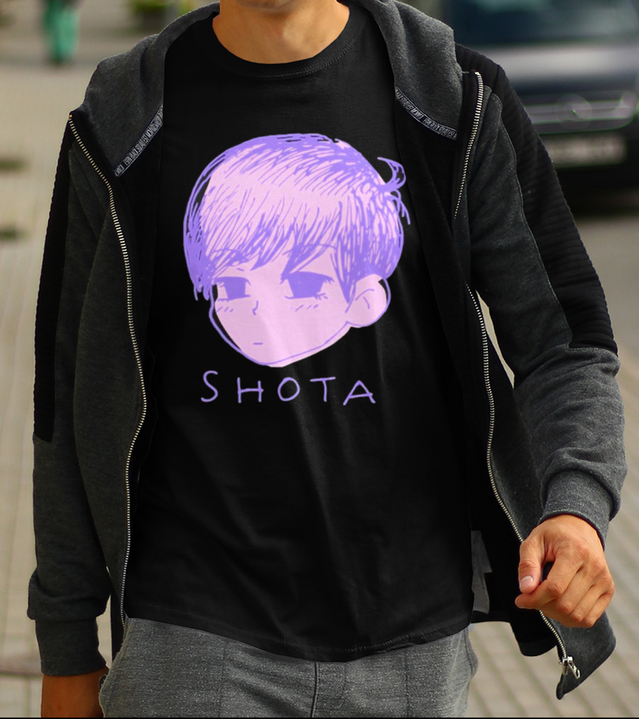 Kitsune Heroes Omo Cat Shota Anime Character Face Drawing T-Shirt
