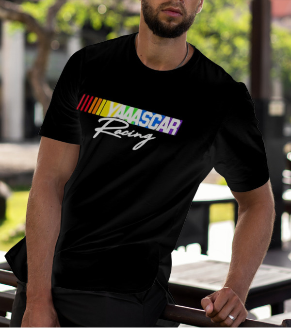 NASCAR Yaaascar Racing Checkered Flag Sports T-Shirt