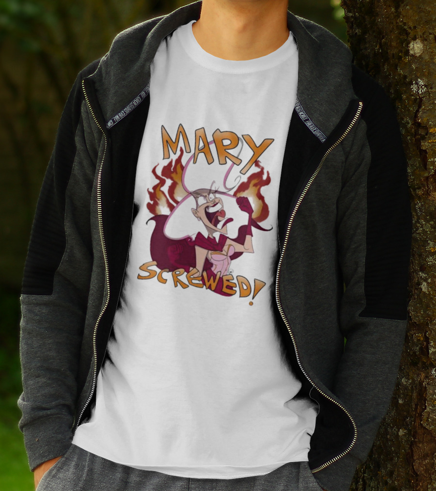 Mortal Kombat Mary Screwed Angry Fire T-Shirt